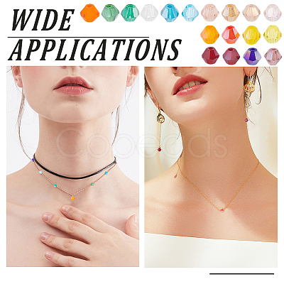 18 Strands 18 Colors Transparent Electroplate Glass Beads Strands EGLA-GO0001-05-1