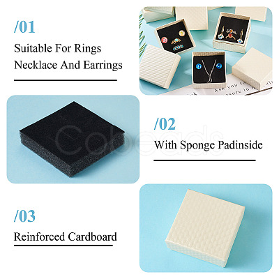 Rhombus Textured Cardboard Gift Storage Boxes CON-TAC0010-03B-03-1