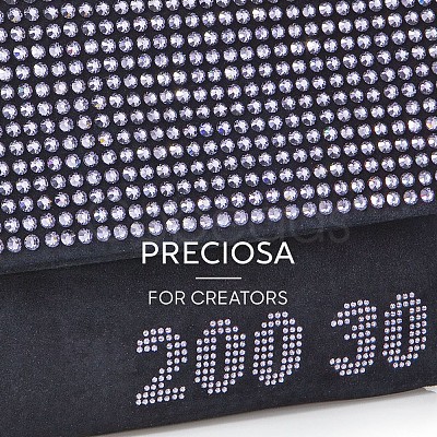 Preciosa&reg Crystal Hotfix Flatback Stones Y-PRC-HSS10-10330-1