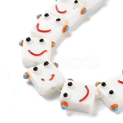 Handmade Lampwork Beads Strands LAMP-Q036-07B-1