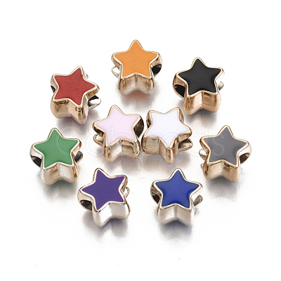UV Plating Acrylic European Beads OACR-R080-01KC-1