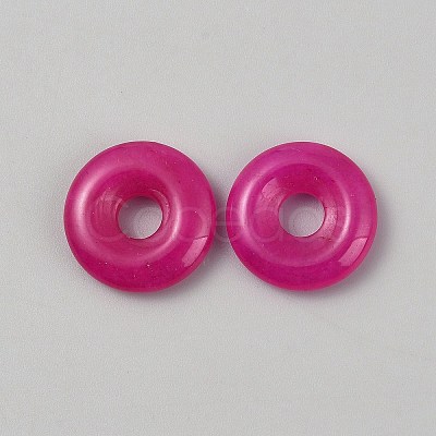 Natural Hot Pink Chalcedony Pendants G-WH0016-53A-1