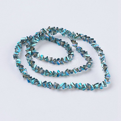 Electroplate Glass Beads Strands EGLA-J145-4mm-FR01-1