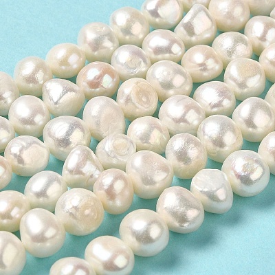 Natural Cultured Freshwater Pearl Beads Strands PEAR-E017-17-1