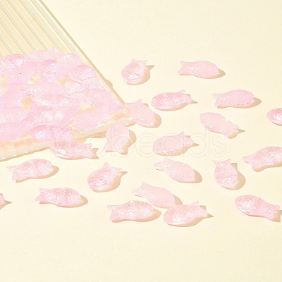 50Pcs Transparent Spray Painted Glass Beads GLAA-FS0002-06I-1