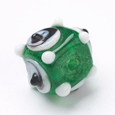 Handmade Bumpy Lampwork Beads Strands LAMP-G142-03B-1