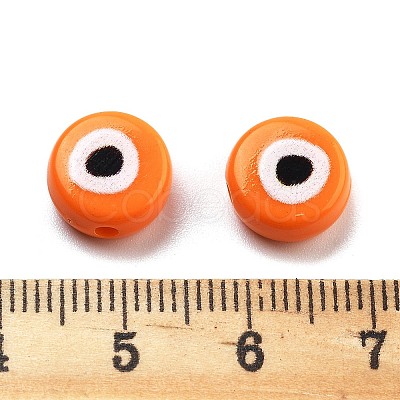 Opaque Printed Acrylic Beads LS-OACR-G038-04F-1