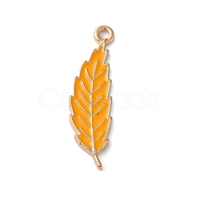 Thanksgiving Day Theme Alloy Enamel Pendants ENAM-M002-03G-10-1