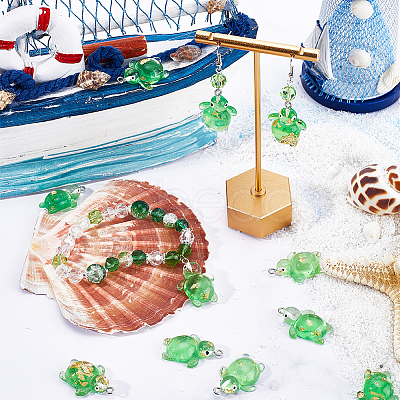 30Pcs Transparent Resin Pendants RESI-SC0002-72-1