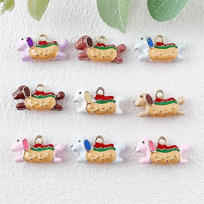 Alloy Enamel Pendants ENAM-A012-01G-1