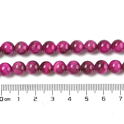 Grade AB Natural Tiger Eye Beads Strands G-B133-A02-8MM-05-1