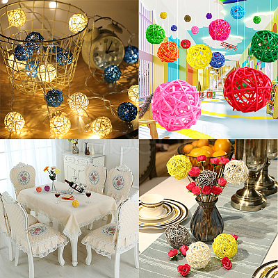 Wicker Rattan Balls AJEW-GF0001-10-1