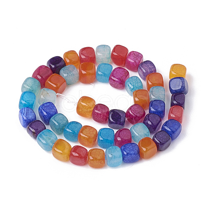 Natural Agate Beads Strands G-S287-01-1