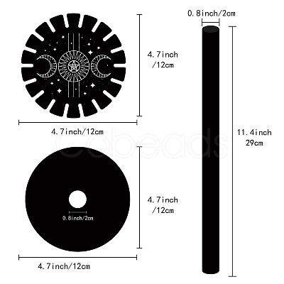 Wooden Wheel DJEW-WH0047-003-1