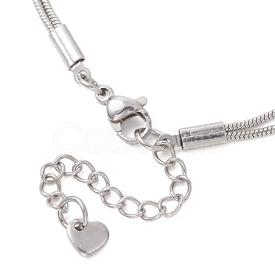 304 Stainless Steel Snake Chain Bracelets for Women BJEW-JB13359-1