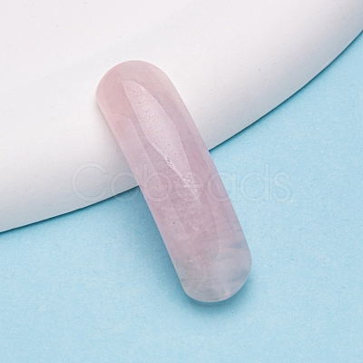 Natural Rose Quartz Curved Rectangle Links PW-WGACC19-01-1