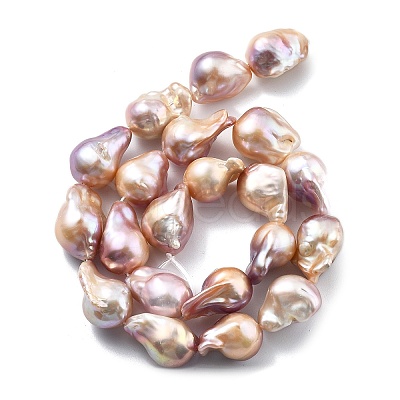 Natural Nucleated Pearl Beads Strands PEAR-B004-15C-04D-1