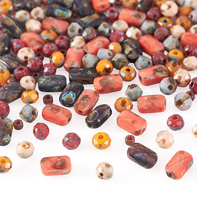 140Pcs 7 Styles Glass Seed Beads Sets SEED-TAD0001-04-1