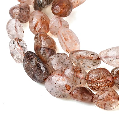 Natural Rutilated Quartz Beads Strands G-A208-05-1
