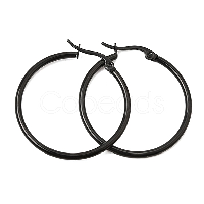 201 Stainless Steel Hoop Earrings SA-CBA4A0D-16EB-B-1