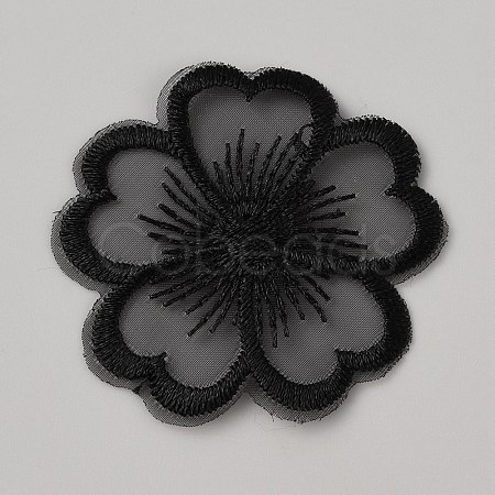 Organza Embroidery Sew on Appliques PATC-WH0008-61F-1