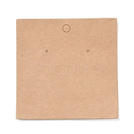 Blank Kraft Paper Earring Display Cards X-CDIS-G005-10-1
