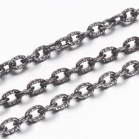 Iron Textured Cable Chains X-CHT104Y-B-1