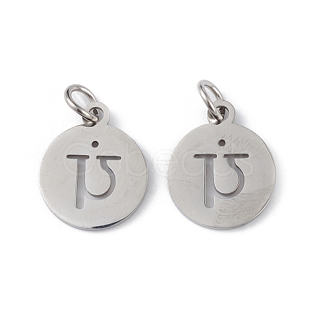 Non-Tarnish 304 Stainless Steel Charms STAS-Q201-T452P-1