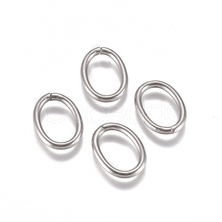 Non-Tarnish 304 Stainless Steel Open Jump Rings X-STAS-L234-144D-1