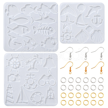 DIY Dangle Earring Making Kits DIY-FS0008-26-1