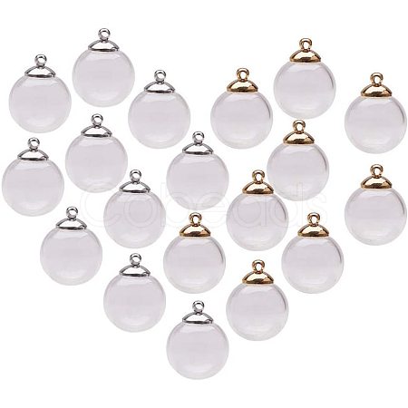 Round Handmade Blown Glass Globe Ball Bottles BLOW-PH0001-08-1