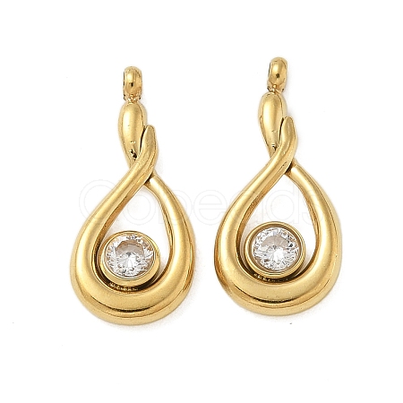 304 Stainless Steel Pendants STAS-R005-08G-05-1