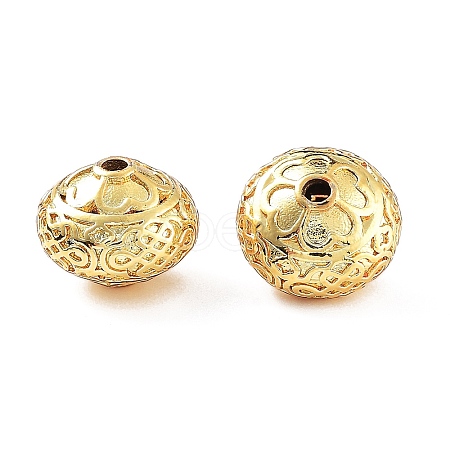 Rack Plating Brass Beads KK-S377-05G-1