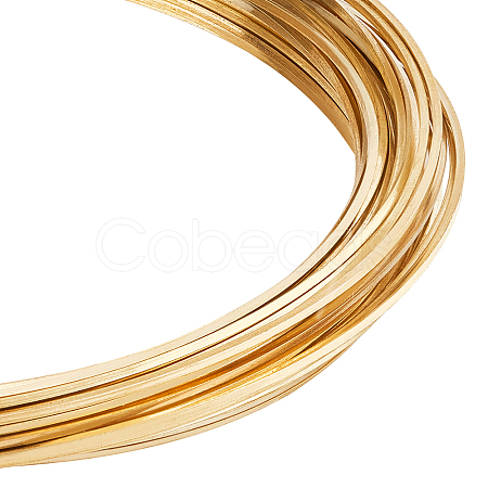 Square Brass Wire KK-WH0034-34G-02-1