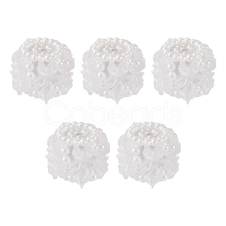 Polymer Clay with Imitation Pearl Beads CLAY-TAC0020-02A-1