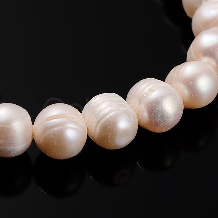 Natural Cultured Freshwater Pearl Beads Strands PEAR-E002-39-01-1
