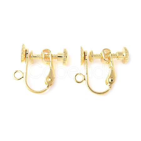 316 Surgical Stainless Steel Clip-on Earring Findings X-STAS-Z127-02G-1