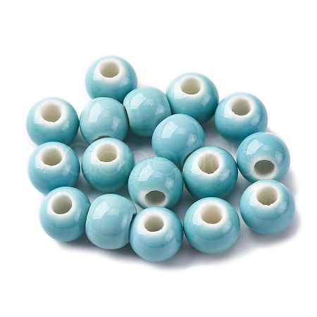 Bright Glazed Porcelain Beads PORC-D300-A30-1