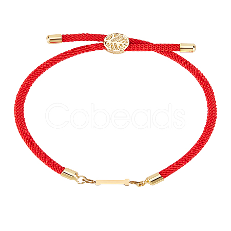 1Pc Adjustable Nylon Cord Slider Bracelets for Women BJEW-LP0001-32I-02-1