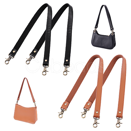 4Pcs 2 Colors Leather Bag Handles FIND-PH0024-26-1