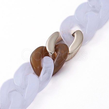 Handmade CCB Plastic Curb Chains AJEW-JB00680-05-1