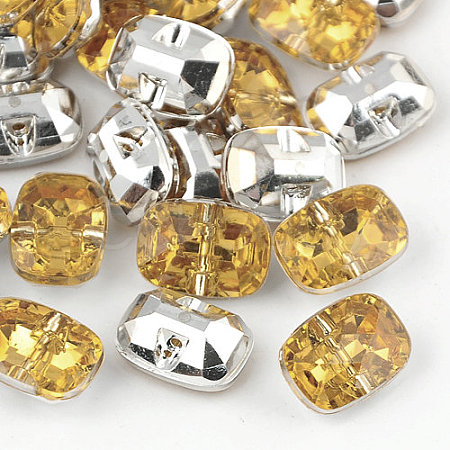 Taiwan Acrylic Rhinestone Buttons BUTT-F019-30mm-30-1