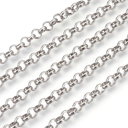Tarnish Resistant 304 Stainless Steel Rolo Chains CHS-L017-18G-1