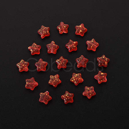 20Pcs Spray Painted Glass Beads GLAA-YW0001-11-1