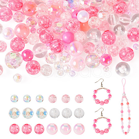 Transparent & Opaque Acrylic Bead LS-OACR-TAC0002-08B-1