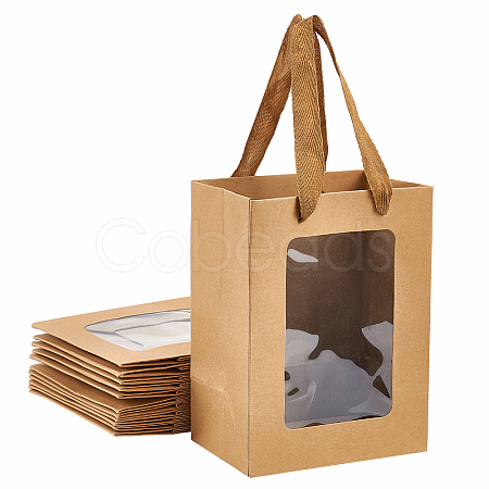 Rectangle Paper Gift Bags ABAG-WH0048-09C-1
