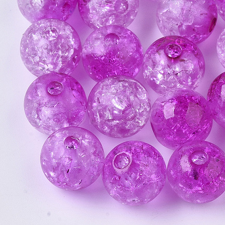 Transparent Crackle Acrylic Beads LS-CACR-N002-05-1