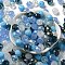 Glass Beads, Faceted, Rondelle, Light Sky Blue, 10x8mm, Hole: 1mm, about 67pcs/60g