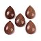 Synthetic Goldstone Cabochons, Teardrop, 20~20.5x15~15.5x6.5~7mm