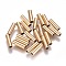 Ion Plating(IP) 304 Stainless Steel Tube Beads, Golden, 8x3mm, Hole: 2mm